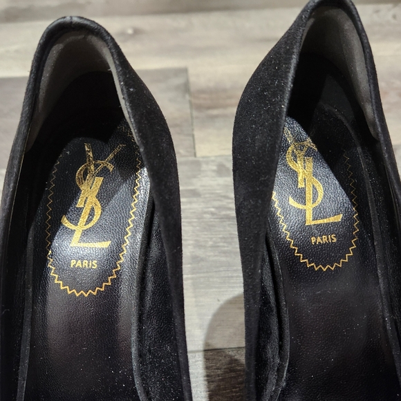 YSL black suede pumps size 36 - Picture 2 of 9